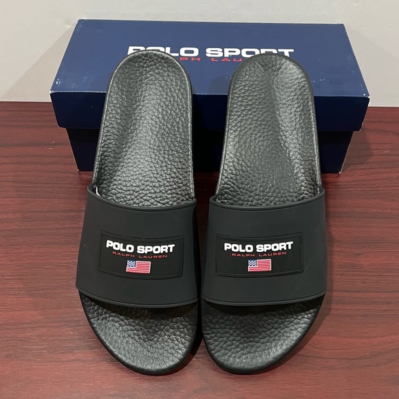 Ralph Lauren Polo Sport Slide, 809841217002, Black - Picture 8 of 11
